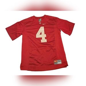 Alabama Crimson Tide Nike Jersey Youth Large Football NCAA #4 Kids Red